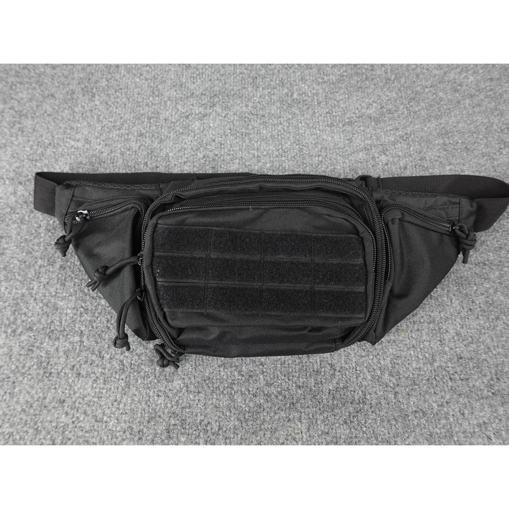 Unbranded Tactical Waist Pack Mens OS Black Excellent‎ MOLLE Utility Belt Bag